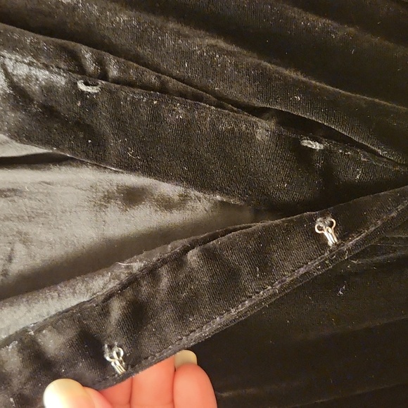 Maeve By Anthropologie Somerset Black Velvet Short Sleeve Mini Dress Size 3X - Picture 15 of 15